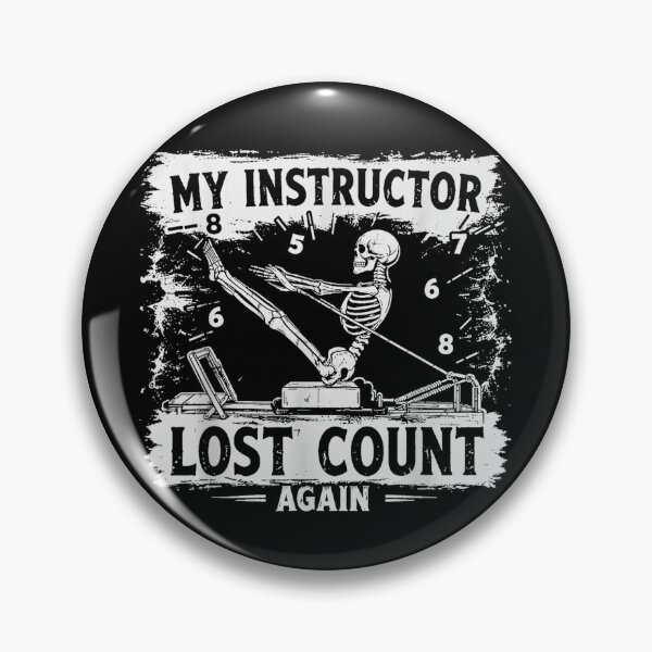 Item preview, My Instructor Lost Count Again Skeleton Meditation Pilates designed and sold by AnsadoWinu.