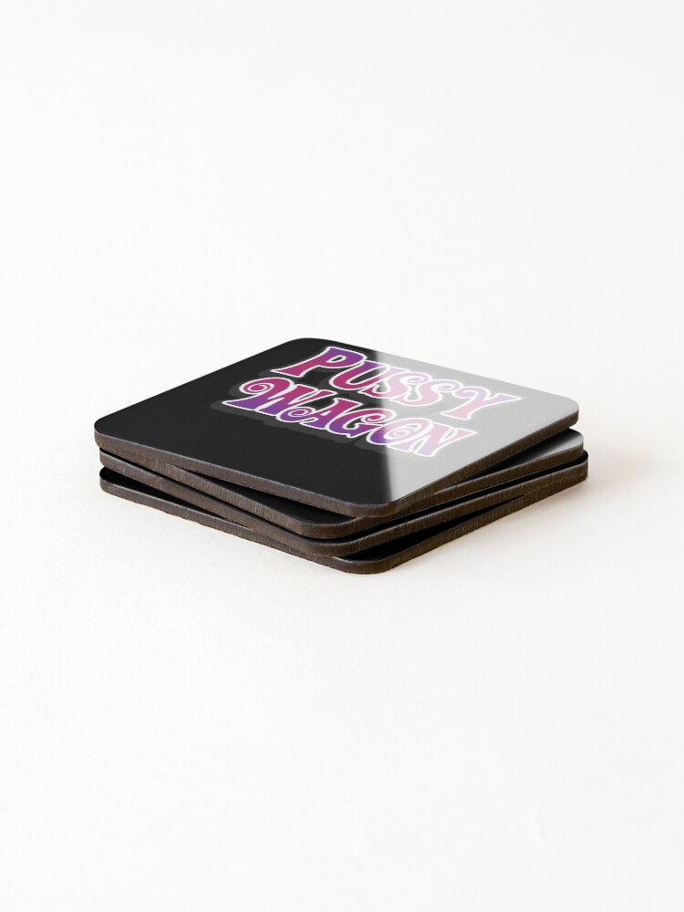 Thumbnail 4 of 5, Coasters (Set of 4), Decorative Purple Lettering Wavy designed and sold by RileyHopeD.