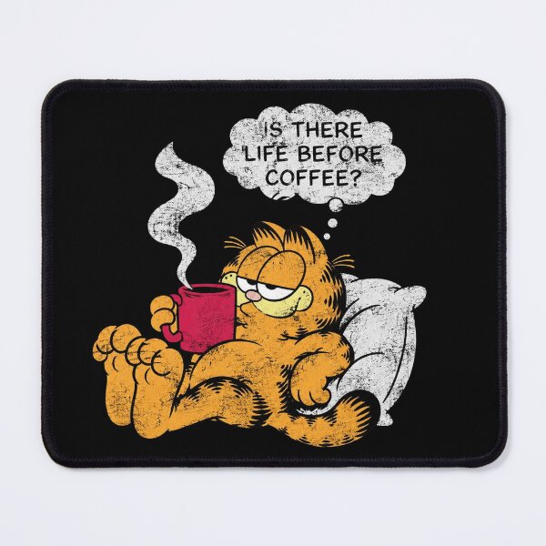 Item preview, Garfield Is There Life Before Coffee Retro Cartoon Cat designed and sold by AzulAdams.