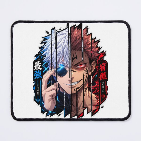 Item preview, Gojo and Sukuna Split Face Anime Sticker PRIME4YOU designed and sold by PRIME4YOU.