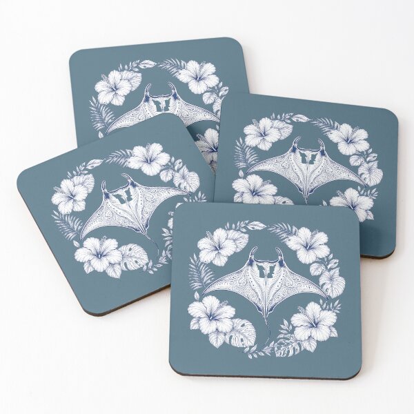 Item preview, Manta Ray Botanical Line Art Design designed and sold by MOCH- ART.