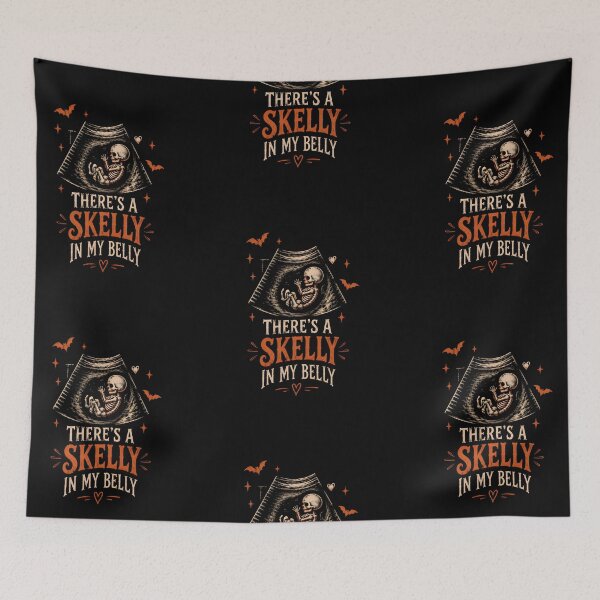 Item preview, There's a Skelly In My Belly  designed and sold by LovelyEvaDesign.