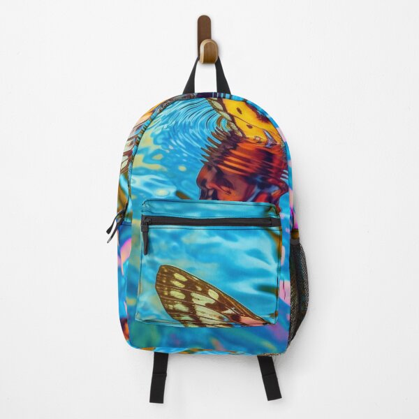 Item preview, Butterfly On Rippling Golden Blue Water designed and sold by MongLongStudio.