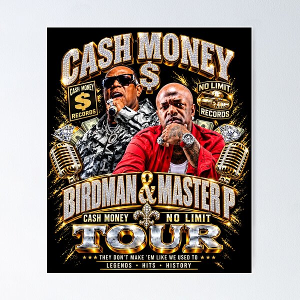 Item preview, Birdman And Master P, Cash Money No Limit Tour designed and sold by CATTYHOLA.