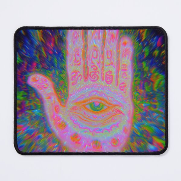Item preview, Aggressive Hamsa Neon Evil Eye Amulet designed and sold by MongLongStudio.