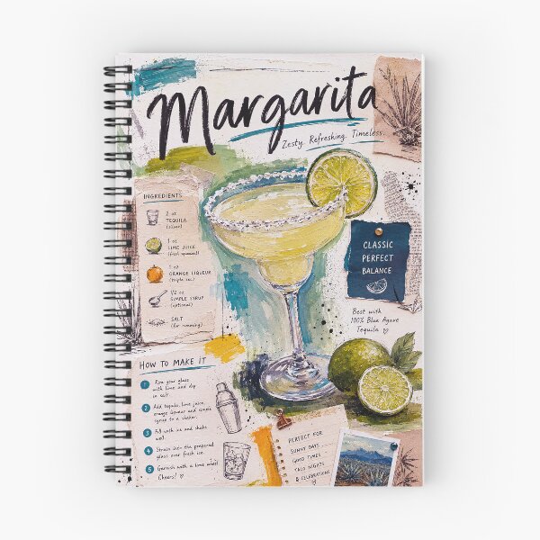 Item preview, How to make a Margarita cocktail illustration designed and sold by GalleryKauffeld.