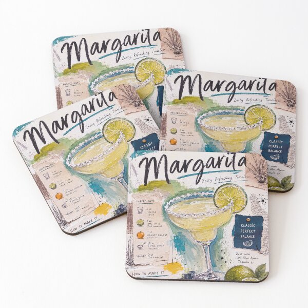 Item preview, How to make a Margarita cocktail illustration designed and sold by GalleryKauffeld.