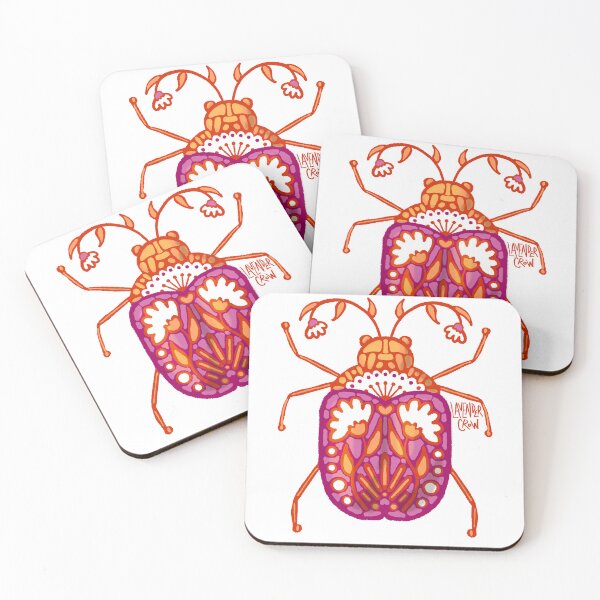 Item preview, Subtle Lesbian Pride Beetle designed and sold by Lavender Crow YYC.