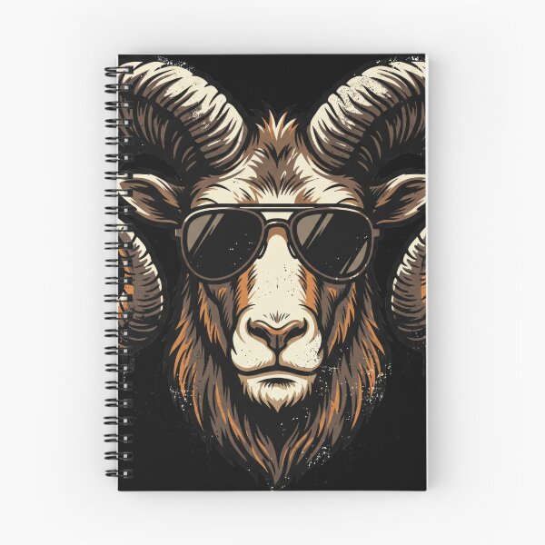 Item preview, Cool Ram Head with Sunglasses Vintage Animal Mascot Graphic designed and sold by seven things shop.