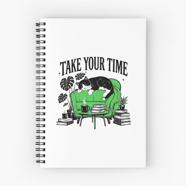 Item preview, Cat Take Your Time Relaxing Reading Cityscape Design designed and sold by SoyLamderma.