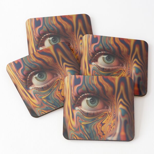 Item preview, Close Up Eye In Swirling Marble Face designed and sold by MongLongStudio.
