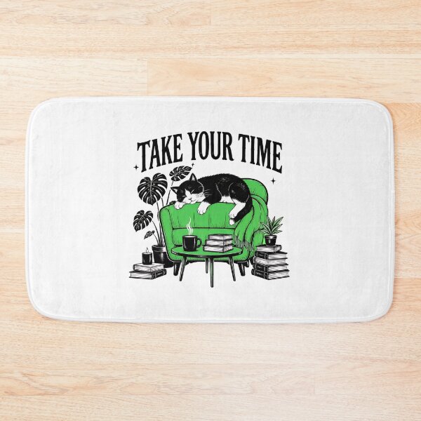 Item preview, Cat Take Your Time Relaxing Reading Cityscape Design designed and sold by SoyLamderma.
