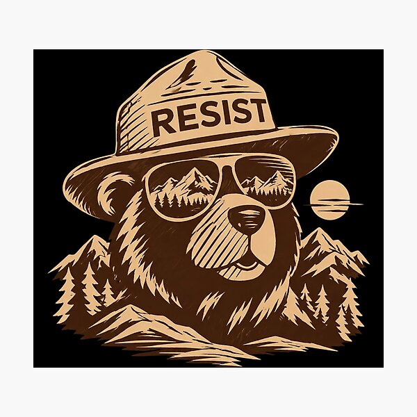 Item preview, Protect Our National Parks Stand With Smokey The Bear Retro designed and sold by AvaLawley.