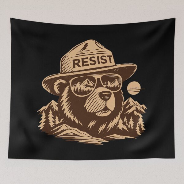 Item preview, Protect Our National Parks Stand With Smokey The Bear Retro designed and sold by AvaLawley.