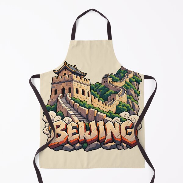 Item preview, Great Wall of China Beijing – Chinese Landmark Travel Illustration designed and sold by Leeded.