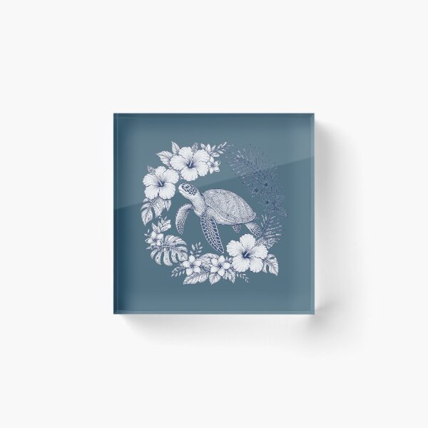 Item preview, Sea Turtle Botanical Line Art Design designed and sold by MOCH- ART.