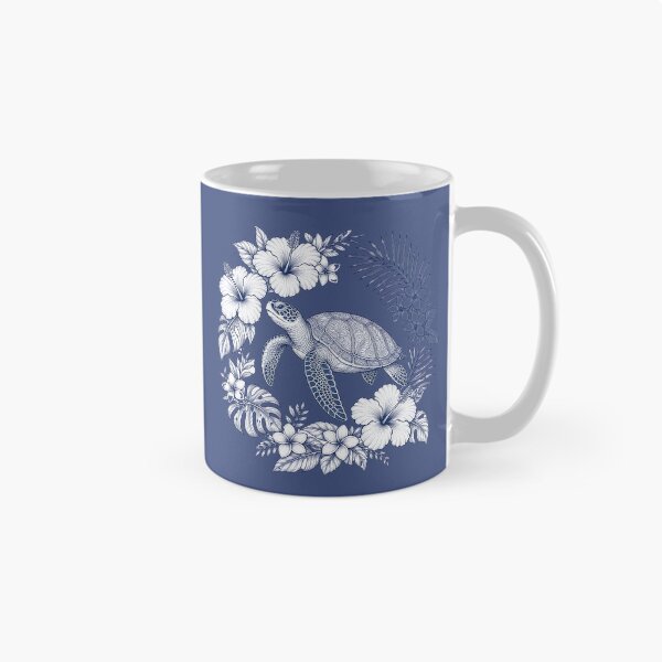 Item preview, Sea Turtle Botanical Line Art Design designed and sold by MOCH- ART.