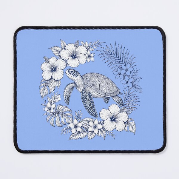 Item preview, Sea Turtle Botanical Line Art Design designed and sold by MOCH- ART.