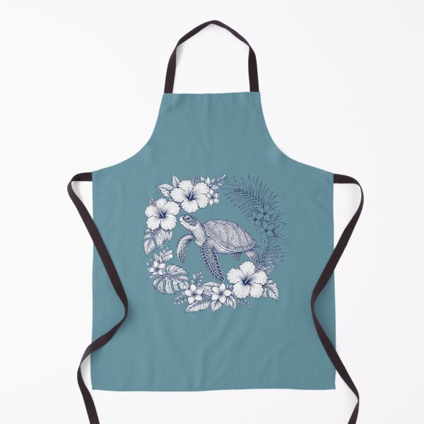 Item preview, Sea Turtle Botanical Line Art Design designed and sold by MOCH- ART.