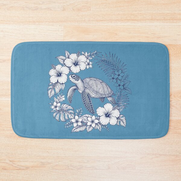 Item preview, Sea Turtle Botanical Line Art Design designed and sold by MOCH- ART.
