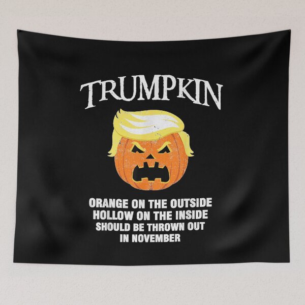 Item preview, Halloween Anti Trumpkin Orange On The Outside Hollow Inside designed and sold by PhocoNibict.