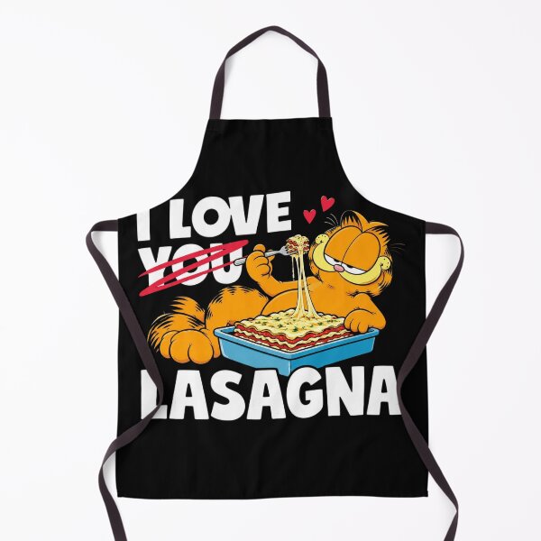 Item preview, Garfield I Love Lasagna Retro Cartoon Cat Comic Character designed and sold by AzulAdams.