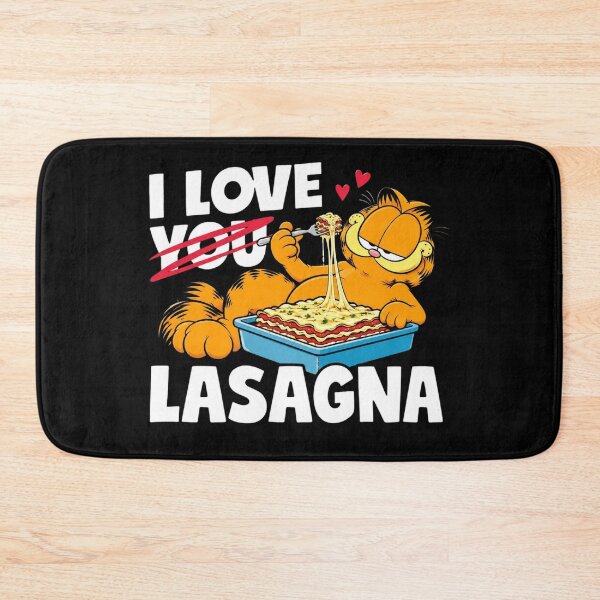 Item preview, Garfield I Love Lasagna Retro Cartoon Cat Comic Character designed and sold by AzulAdams.
