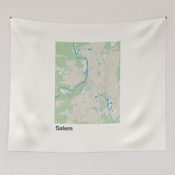 Item preview, Salem, Oregon Minimalistic Map Art designed and sold by MapsNerd.