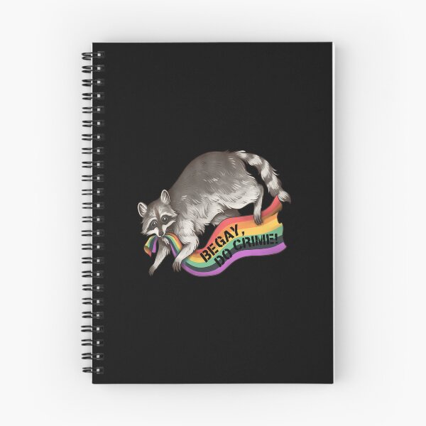 Item preview, Raccoon Holding Pride Flag Be Gay Do Crime designed and sold by CYNTHTHOMPSON.