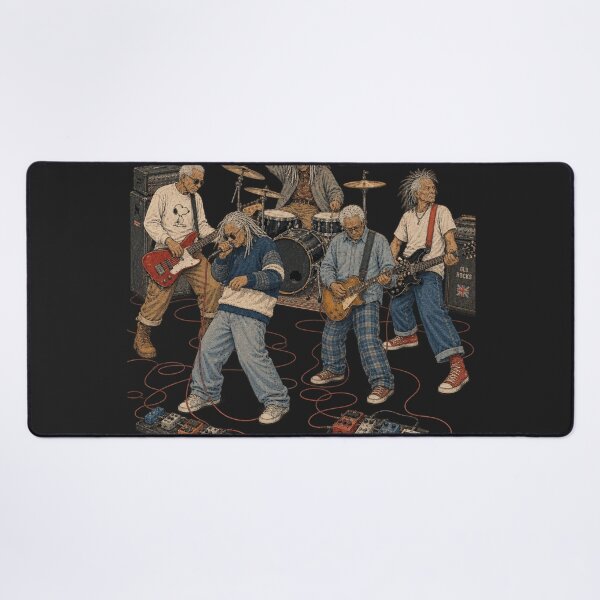 Item preview, Old Rocks Old But Gold - Funny Elderly Rock Band Illustration designed and sold by BRTHRCNK01.
