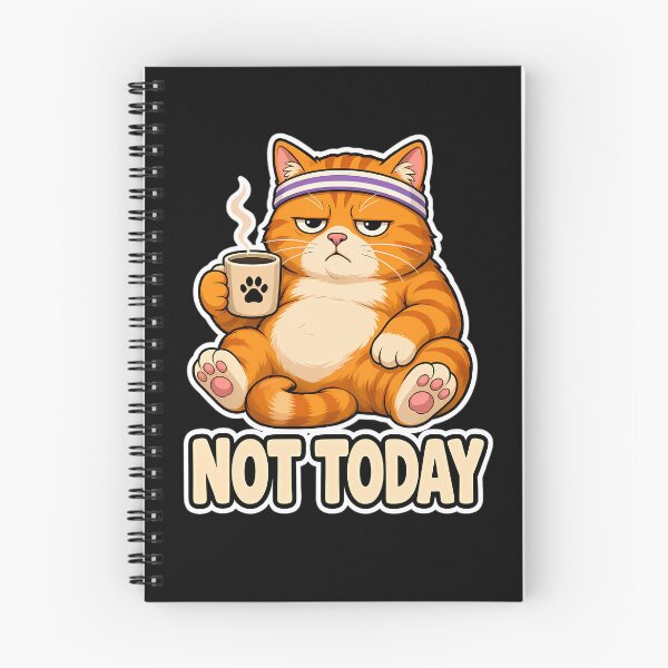 Item preview, Not Today Grumpy Cat Coffee Headband designed and sold by Linework Studio.