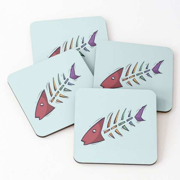 Item preview, Rainbow Fish Bones designed and sold by DesignsbyLKW.