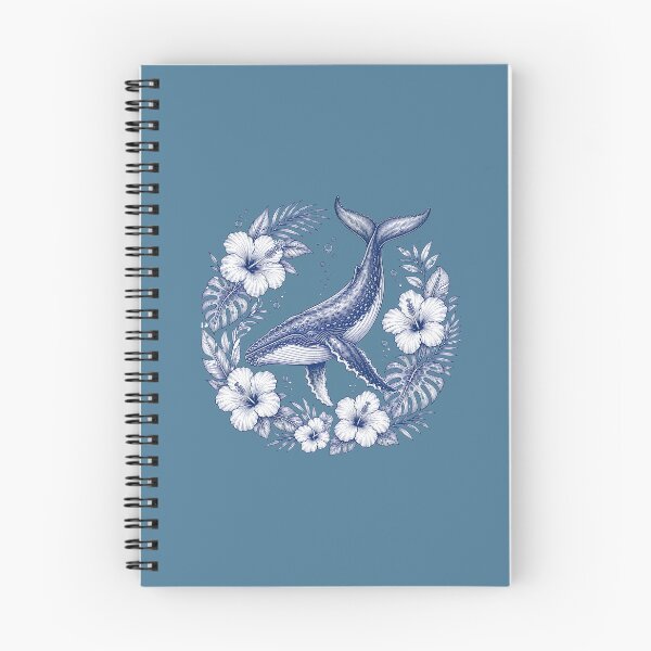 Item preview, Humpback Whale Botanical Line Art Design designed and sold by MOCH- ART.