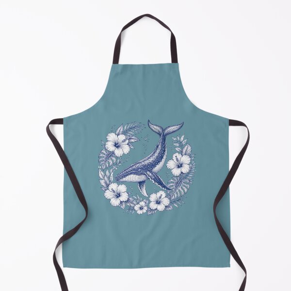 Item preview, Humpback Whale Botanical Line Art Design designed and sold by MOCH- ART.