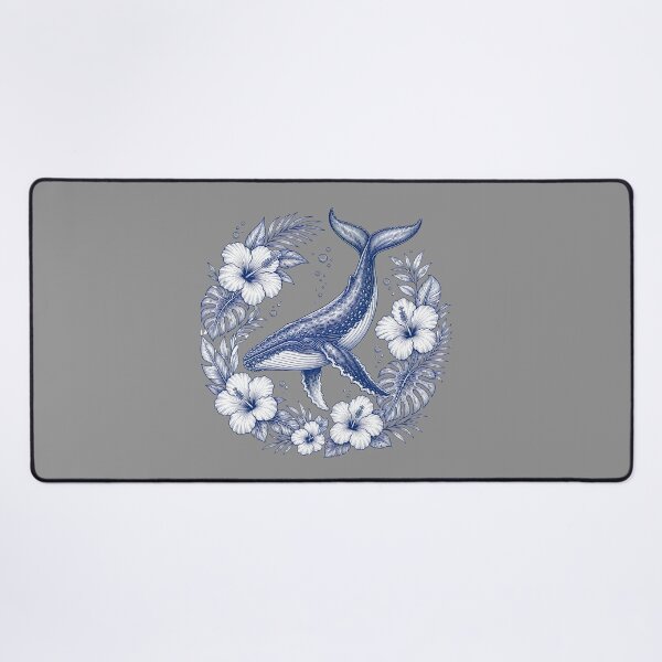 Item preview, Humpback Whale Botanical Line Art Design designed and sold by MOCH- ART.