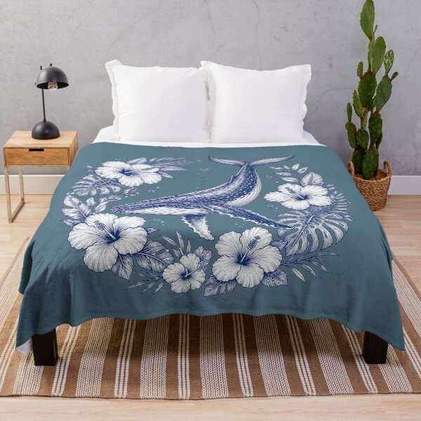 Item preview, Humpback Whale Botanical Line Art Design designed and sold by MOCH- ART.