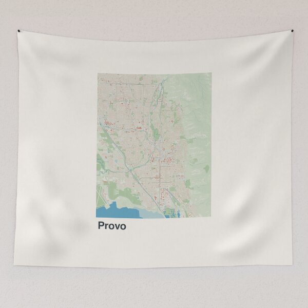 Item preview, Provo Minimalistic Map Art designed and sold by MapsNerd.