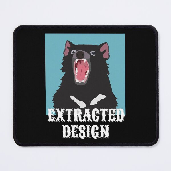 Item preview, Roaring Devil Portrait Blue Square  designed and sold by CYNTHTHOMPSON.
