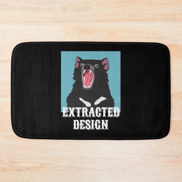 Item preview, Roaring Devil Portrait Blue Square  designed and sold by CYNTHTHOMPSON.