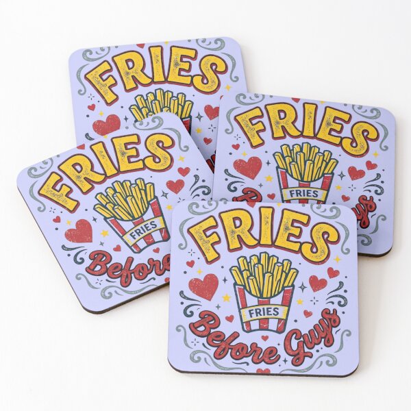 Item preview, Fries Before Guys – Funny Retro French Fries Food Lover Design designed and sold by RajDeals.