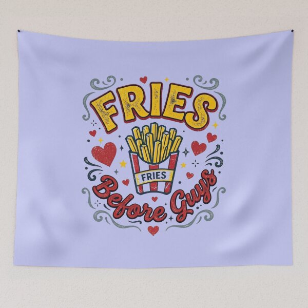 Item preview, Fries Before Guys – Funny Retro French Fries Food Lover Design designed and sold by RajDeals.