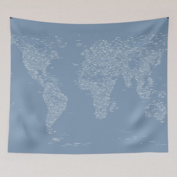 Item preview, World Map of Cities designed and sold by ArtPrints.