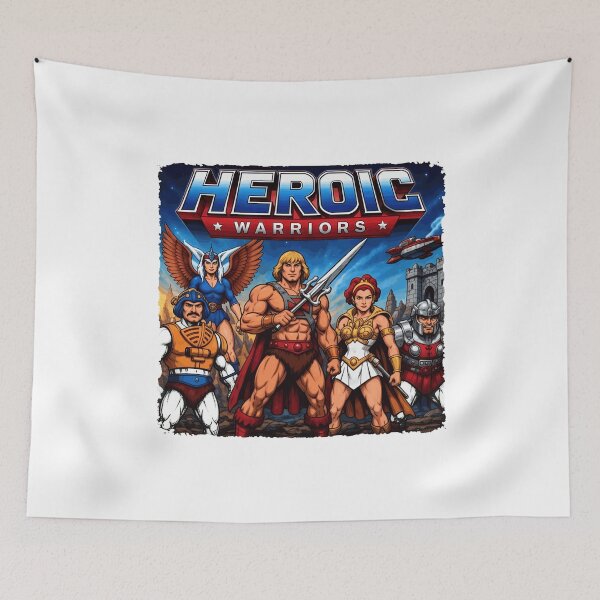 Item preview, Retro 80s Fantasy Warriors Art  designed and sold by KindelDameri.