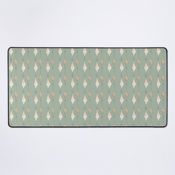 Item preview, A3 Hand Drawn Woven Fish Geometric Pattern - Sage Ivory designed and sold by MaddaMom.