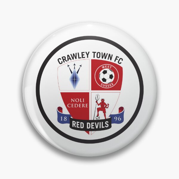 Item preview, Crawley Town Football Club Red Devils Badge Crest Vector Icon designed and sold by isoterus.