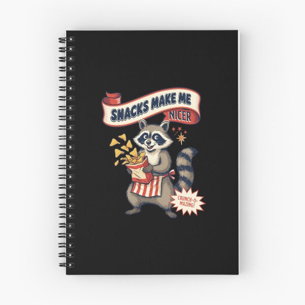 Item preview, Snacks Make Me Nicer Raccoon Illustration designed and sold by CYNTHTHOMPSON.