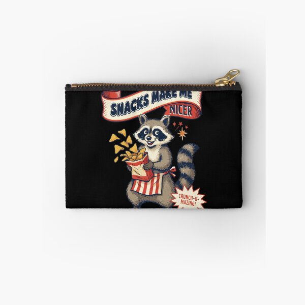 Item preview, Snacks Make Me Nicer Raccoon Illustration designed and sold by CYNTHTHOMPSON.