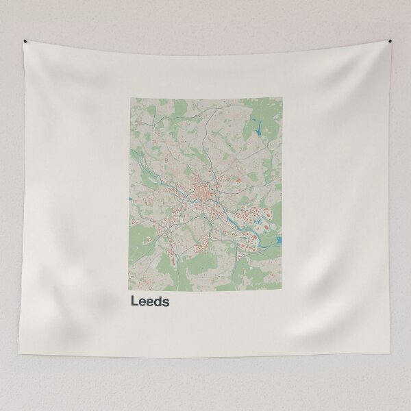 Item preview, Leeds Minimalistic Map Art designed and sold by MapsNerd.