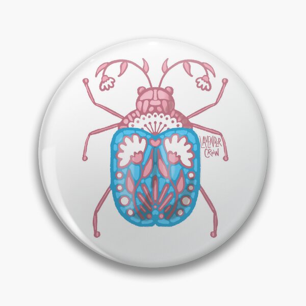 Item preview, Subtle Transgender Pride Beetle designed and sold by Lavender Crow YYC.