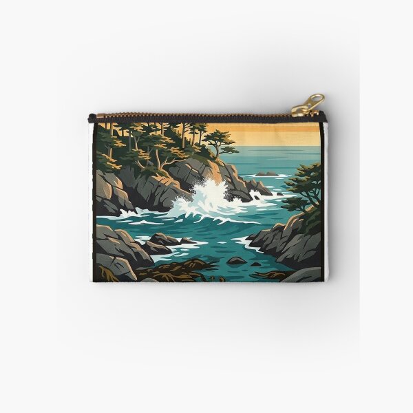 Item preview, Point Lobos State Natural Reserve Vintage WPA Travel Badge Sticker designed and sold by DetourDgn.